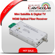 Mini satellite et téléviseur à bande numérique Wdm Récepteur optique à fibre optique